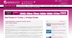 Desktop Screenshot of antalyaestate.net